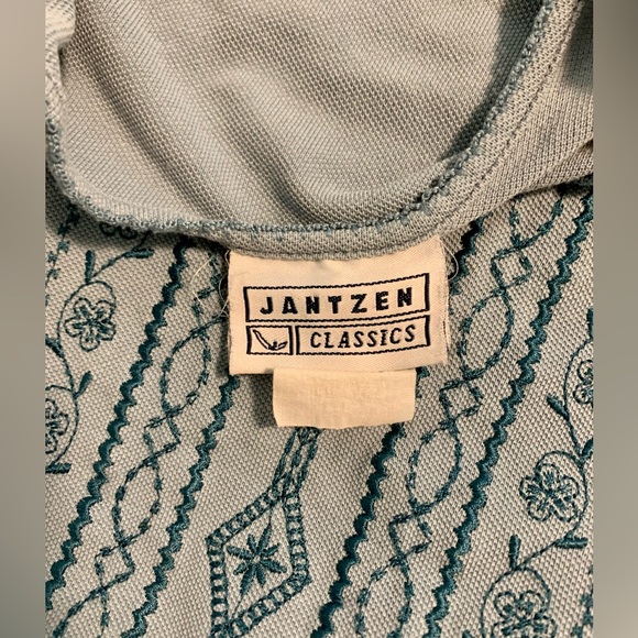 Jantzen Classics blue dress with embroidery - Picture 5 of 7